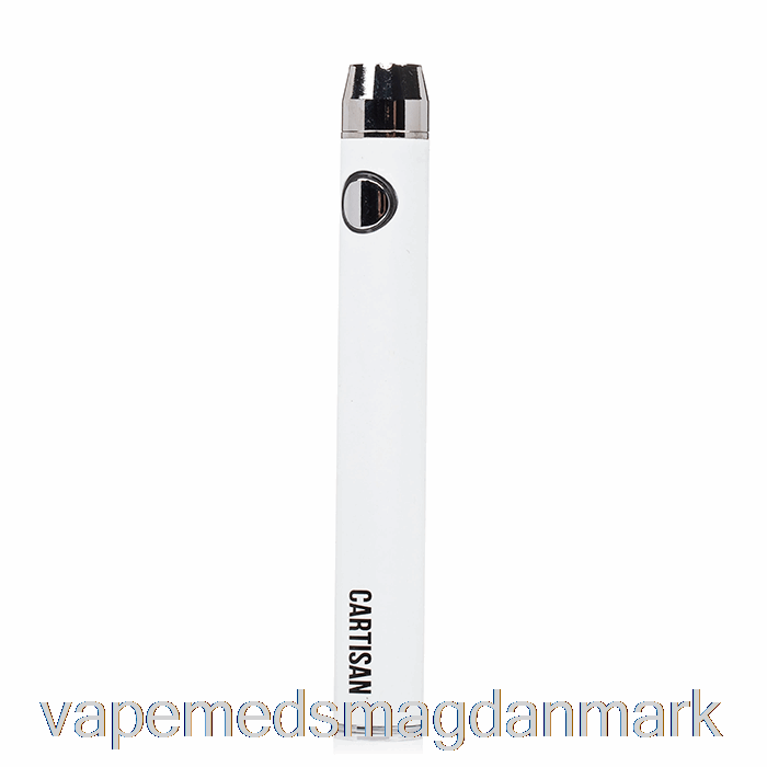 Vape Uden Nikotin Cartisan Knap Vv 900 Dual Charge 510 Batteri [usb-c] Hvid